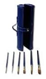 Simmons Brush Case: 6 Sapphire W/C Brushes