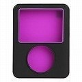 iPod Nano 3rd G Cocktail Jacket Set (Black Front, Purple Back).