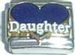 Clearly Charming Daughter Heart Italian Charm
