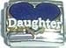 Clearly Charming Daughter Heart Italian Charm