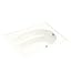 KOHLER K-1115-R-0 Windward 6-Foot Bath with Drain on Right, White