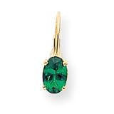 14k 7x5mm Oval Mount St. Helens leverback earring XLB115MS