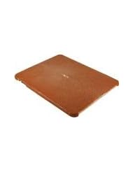 Brown iPad Clip On Case - Genuine Sanded Stingray Skin Leather