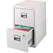SENTRY Fire-Safe 2-Drwr Insulated Vertical File, 17-1/4w x23-1/4d x 28h, Lt Gy (Case of 2)