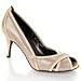 Donald J Pliner Patent and Fabric Crossover Peep-Toe Pump Image