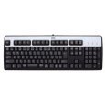 Vista Silver/Black 104 key PS2 Keyboard. HP Part 434820-001; 435302-001.