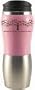Pink Saving the World 14oz Reusable Travel Tumbler Mug with Stainless Steel Inside Liner