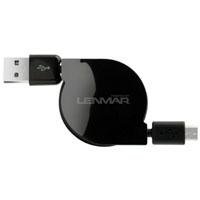 Micro USB Retractable Cable - Ideal for Any Micro USB Powered Device Including Bluetooth Headsets, Kindle Fire HD, Paperwhite, DX & Kindle 2, Barnes and Noble NOOK, BlackBerry, Motorolla Droid X, HTC EVO 4G, Samsung Captivate, and Other Smart Phones