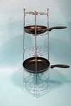 CHROME SAUCEPAN STAND 5 TIER