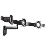 Chief Triple Horizontal Monitor Arm Wall Mount - KWS320B - Mounting Kit for 3 Lc