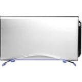Icy Box Hard Drive Enclosure For 3.5 Sata Hard Drive With Sata & USB External Conectors - Silver Blue LED
