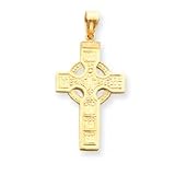 14k Celtic Cross Pendant - Measures 33x22mm - JewelryWeb