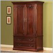 Wyndham TV/Wardrobe Armoire in Cherry