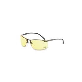 Bacou-Dalloz Harley-Davidson 700 Series Sunglass Style Safety Glasses With Gunmetal Frame/Amber Lens