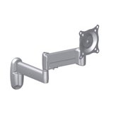 Chief KWG110B Centris Height-Adjustable Dual Single Swing Arm Wall Mount - 25 lb - Black