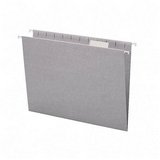 Smead 64063 Hanging Folders, Recycled, Letter Size, Gray, 1/5 Cut Clear Tabs, 25/box