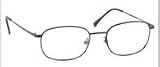 NIGHT DRIVING GLASSES WITH CLEAR POLYCARBONATE DOUBLE SIDED ANTI-REFLECTIVE COATING, SCRATCH COATING AND UV PROTECTION - BLACK METAL FRAME - 52-19-140
