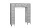 Lyon Locker 16 Person 69x18x78 16 Doors Assembled Gray