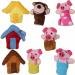 8pcs the Three Little Pigs Finger Puppets Nursery Rhyme/Fairy Tale Set