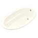 Kohler Sunward 5ft Acrylic Oval Bubble Massage Bath with Textured Bottom Surface - K-1162-G/K-1162-G Image