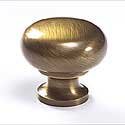 1 1/2 Antique Brass Knob