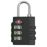 Talus ST-LK8001-BBLK TSA approved 3 combo indicator lock (Black)