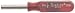Xcelite P4 1/8" x 3 1/2" Compact Standard Nutdriver, Red Handle