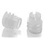 Nylon Set Screw, Slotted Drive, #6-32, 2" Length (Pack of 100)