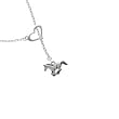 Running Horse Heart Lariat Charm Necklace [Jewelry]