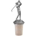 Golfer Driving - Solid Pewter Wine Bottle Stopper - 20-222