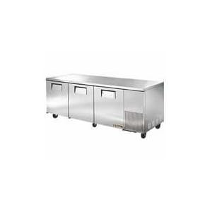 Deep Undercounter Refrigerator, Commercial Refrigerator, 3 Door, 93-1/4 Inch Wide
