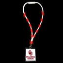 OKLAHOMA SOONERS RED L.E.D. SPIRIT LANYARD w/ TAG