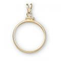 Bezel 14kt Plain Half Ounce Maple Leaf