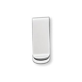 Elongated Nickel-plated Money Clip