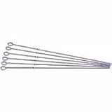 6 Chrome Plated 18 Inch Shish-Ke-Bab Skewers