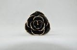 Holiday Surprise Gold Rose Love Forever Long Stem Dipped 24k Rose Foil Trim ,Valentine's day gifts ,A wedding gift for Her (Black)