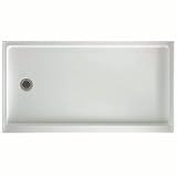 SWANSTONE Retrofit Veritek Shower Base Left WHITE