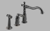 Delta 155-RB-DST Victorian Single Handle Kitchen Faucet with Spray, Venetian Bronze