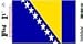 Vinyl Decal- Bosnia-Herzegovina Flag Sticker