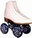 Riedell 111 QuadLine™ Supreme Artistic Recreation & Dance - White - Size 11