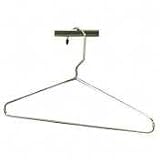 Heavy-Duty Coat Hanger, 17-1/4, 12/BX, Chrome, Sold as 1 box