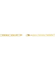 5.5 mm Figaro Chain 14K Yellow 7 Inch Ch629