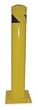 Industrial Grade 1GUD7 Safety Bollard, Length 36 In, Yellow