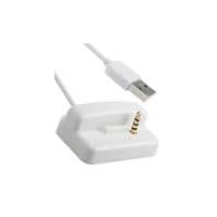 White USB Charger Dock Cradle for Apple ipod cell phone
