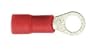 #10 Vinyl Insulated Ring Terminal 22-18 Ga 100pcs - Red