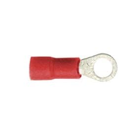 #10 Vinyl Insulated Ring Terminal 22-18 Ga 100pcs - Red