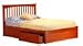 Atlantic Furniture BrooklynPB Light Cherry Brooklyn Platform Bed - Beds