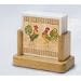 Kitchen & Housewares : Solid wood coaster holder-holds set of 4 drink coasters standing up ~ code 99601