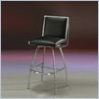 Pastel Furniture Belado 30" Swivel Bar Stool in Touch Black