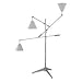 Sonneman 3636.01W Treluci Floor Lamp - Polished Chrome - White Shade